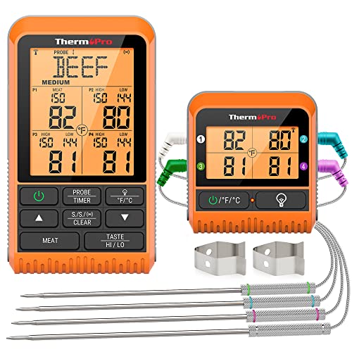 Wireless Meat Thermometer for Grilling and Smoking