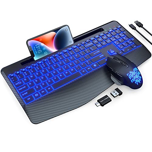 Versatile Wireless Keyboard and Mouse Combo