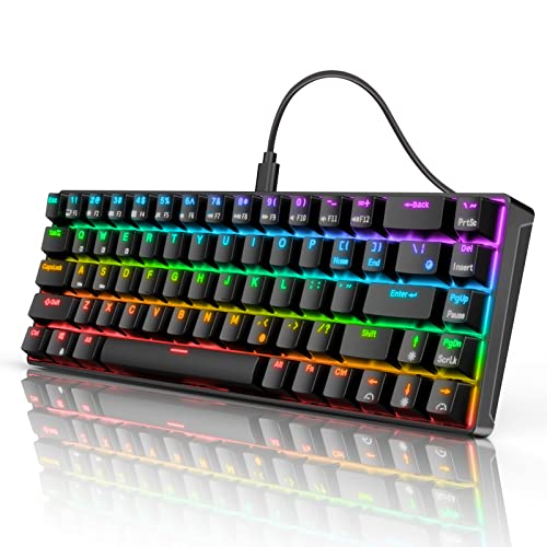 RK68 Wired Mechanical Keyboard with RGB Backlit