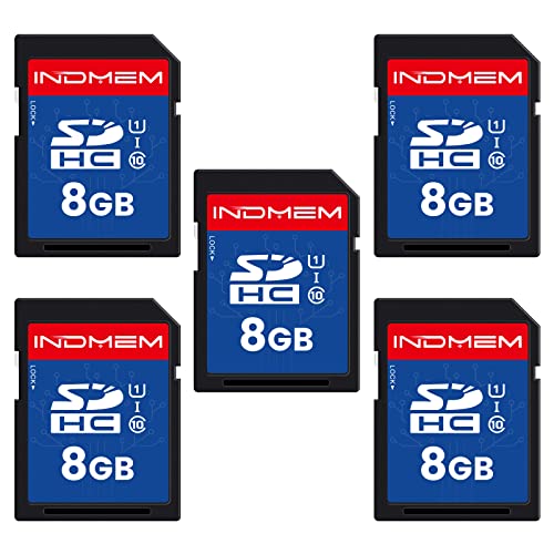 INDMEM 8GB SD Card 5 Pack