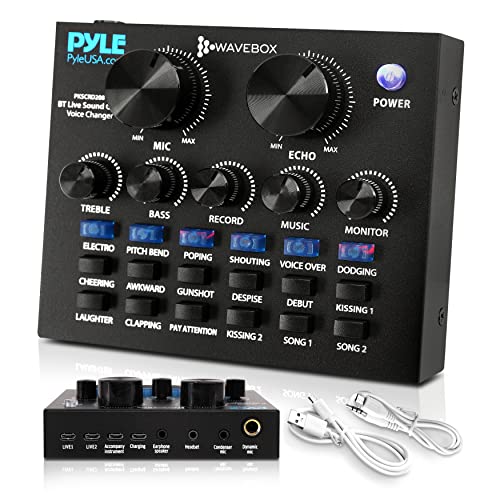 Pyle PKSCRD208 Bluetooth Podcast Mixer Sound Card