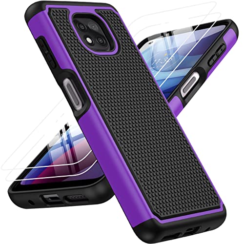 BNIUT Dual Layer Protective Case for Moto G Power 2021