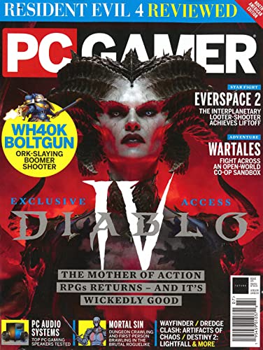 PC Gamer Magazine - July 2023 - Diablo IV (Cover) - Resident Evil 4 Reviewed