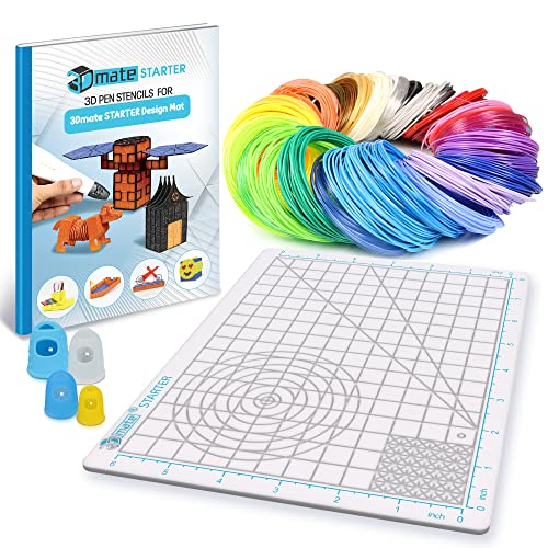 3D Pen Filament Set with Silicone Mat and Stencils
