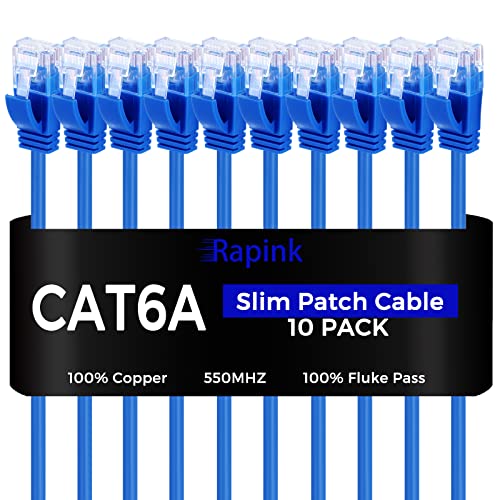 Slim Cat6a Patch Cables - Space-saving and Efficient Ethernet Solution