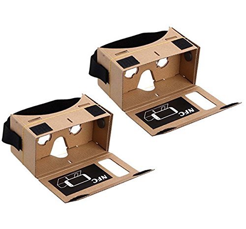 Blingkingdom VR Cardboard Headset with NFC and Head-Strap