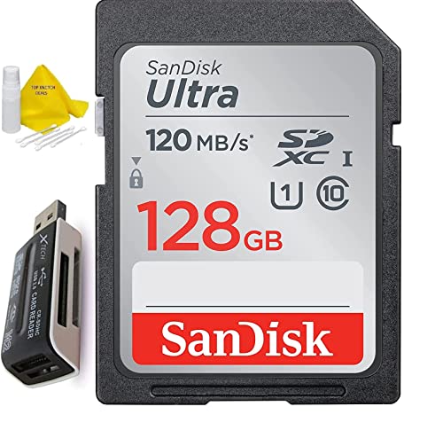 SanDisk 128GB Ultra Class 10 SDXC UHS-I SD Memory Card