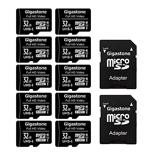 Gigastone 32GB 10-Pack Micro SD Card