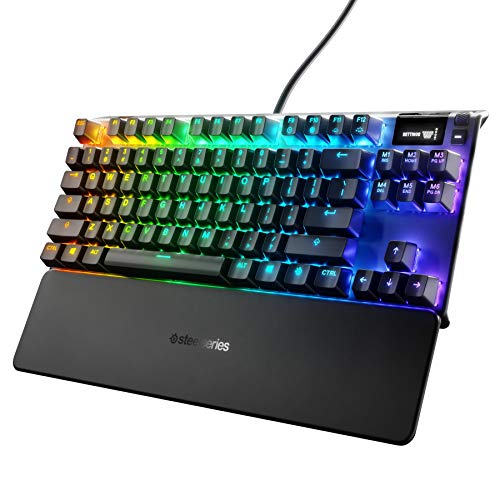 SteelSeries Apex 7 TKL Gaming Keyboard - Smart OLED Display - RGB Backlit