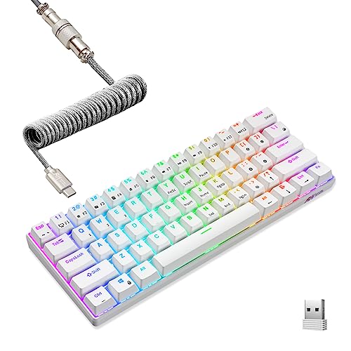 RK61 60% Mechanical Keyboard with Coiled Cable