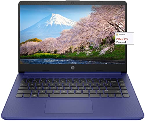 HP 14in Thin Light Laptop with Intel 2-Core CPU, 8GB RAM, and 192GB Storage