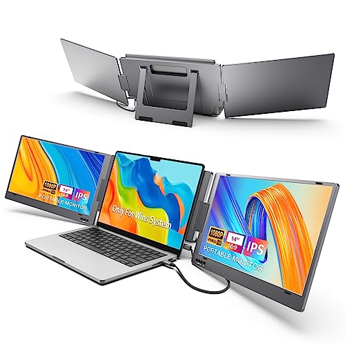 KYY Triple Laptop Screen Extender - Enhance Productivity with this Portable Monitor