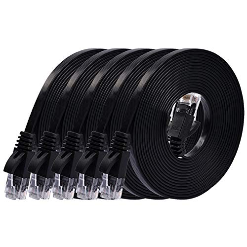 Cat6 Ethernet Cable 10 ft (5 Pack) for Faster Internet