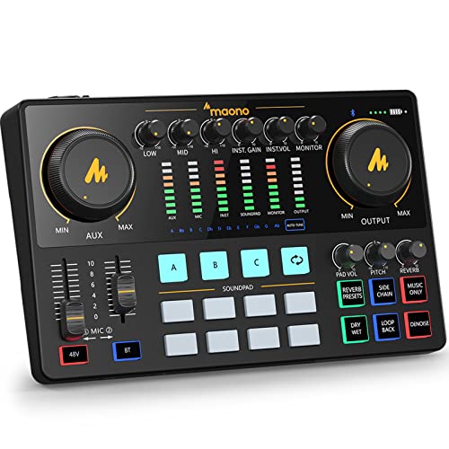MAONO Audio Interface, MaonoCaster - A Feature-Packed Podcast Mixer