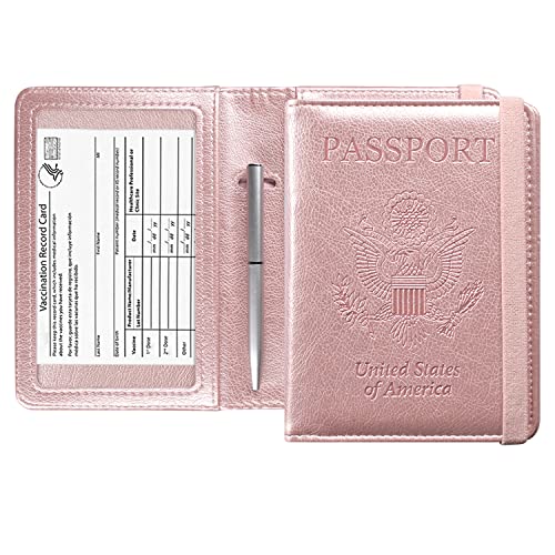 ACdream Women's Compact Passport and Vaccine Card Holder