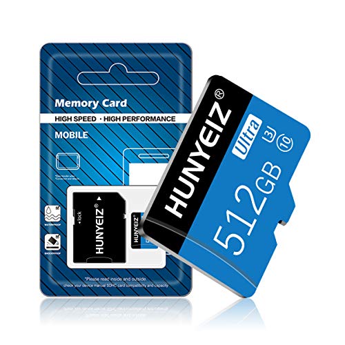 512GB High-Speed Micro SD Card with Adapter for Multiple Devices