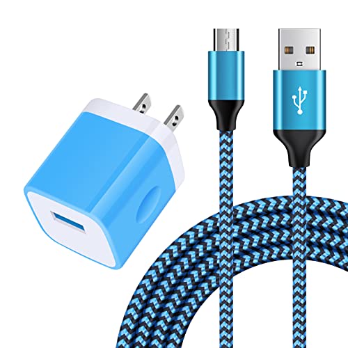 Android Charger Micro USB - Single Port Wall Charger with 6FT Charging Cord