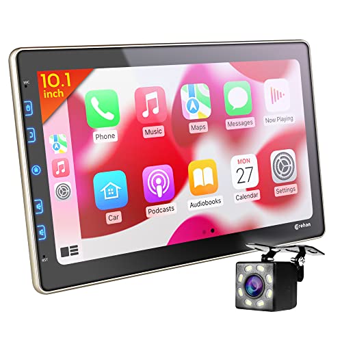 10-inch Touchscreen Car Stereo with CarPlay, Android Auto, and Mirror Link