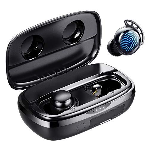 Tribit Wireless Earbuds with Mic Earphones in-Ear Deep Bass Built-in Mic Bluetooth Headphones, FlyBuds 3