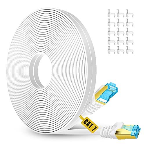 High Speed Shielded Flat Ethernet Cable - 75 ft