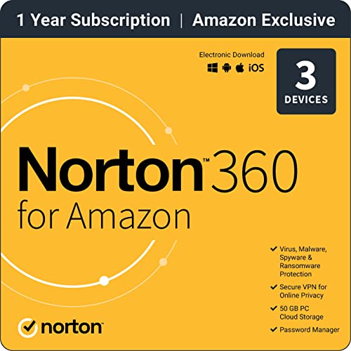Norton 360 for Amazon: Reliable Antivirus Software for up to 3 Devices