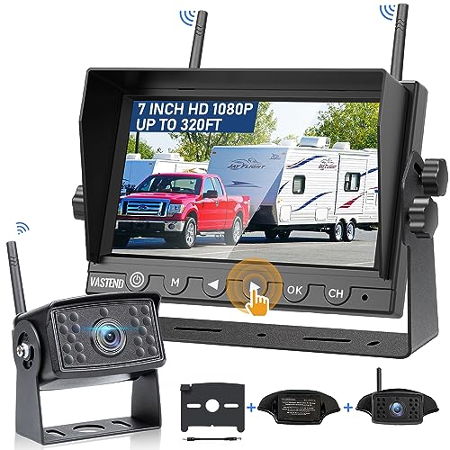 VASTEND 7 Inch RV Backup Camera Wireless - Reliable and Feature-Rich Observation System