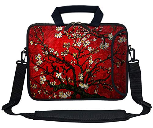 Meffort Inc 13 13.3 Inch Neoprene Laptop Bag - Cherry Blossoming