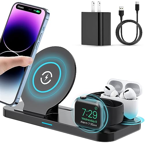 Wireless Charger 3 in 1 Qi-Certified Fast Charging Station