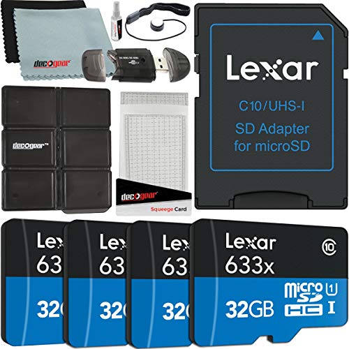 Lexar High-Performance 633x MicroSDHC UHS-I Memory Cards Bundle