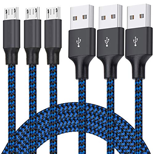 Micro USB Cable - 3Pack 6FT Android Charger Cord