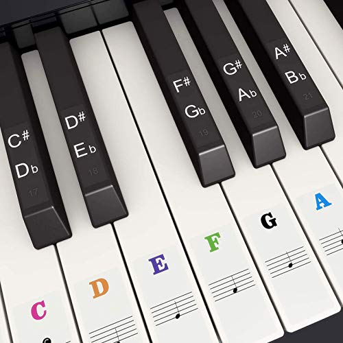 Keyboard Stickers for Piano Beginners