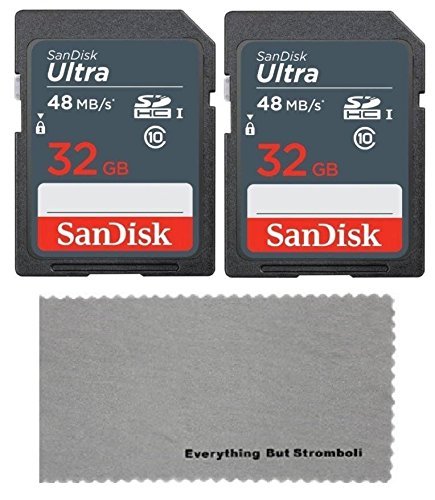 SanDisk 32GB Class 10 SDHC Memory Card 2 Pack