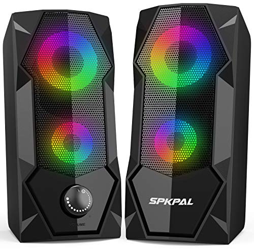 SPKPAL RGB Gaming Speakers