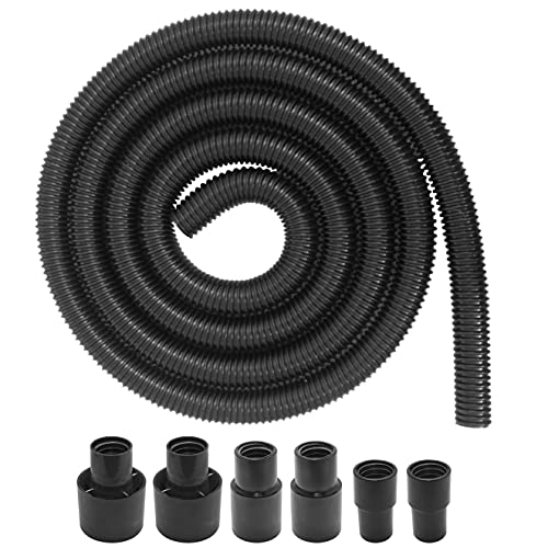10ft Dust Collection Power Tool Hose Kit with 6 Attachments