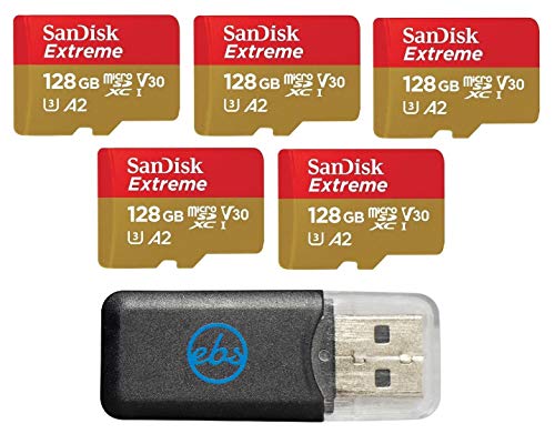 SanDisk Extreme MicroSD Card 128GB (5 Pack)