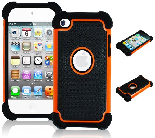 Heavy Duty Rugged Hybrid Case for iPod Touch 4