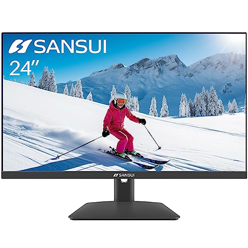 SANSUI 24 inch IPS FHD 1080P HDR10 Computer Monitor