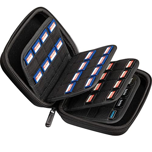 63 Slots Storage Case Holder for SD Memory Cards, Switch Game Cartridges, PS Vita Game, and Micro SD Cards