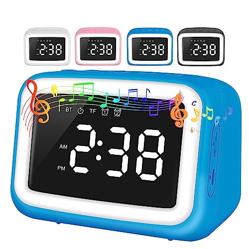 Versatile Kids Alarm Clock with Bluetooth Speaker