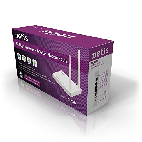 Netis DL4323 High-Speed Wireless N ADSL2 and Modem Router Combo