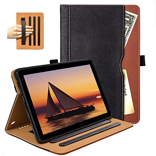 Kindle Fire HD 8/8 Plus Leather Folio Stand Cover