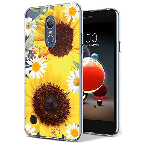 Slim Shockproof Clear Floral Soft TPU Phone Cover for LG Aristo