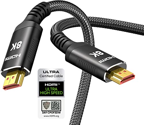 Snowkids 8K HDMI Cable: 2.1 10FT/3M 48Gbps