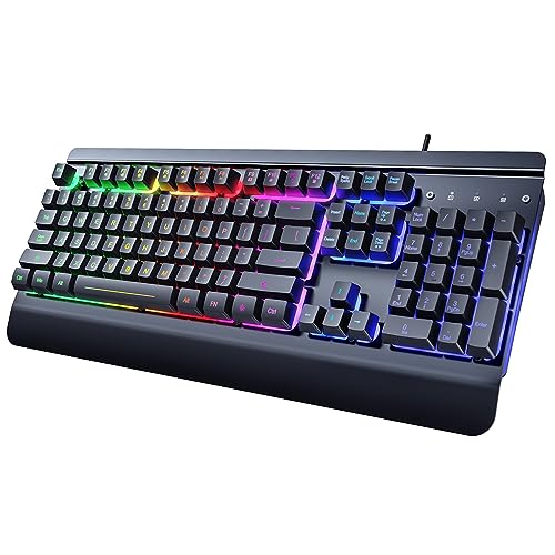 Dacoity Gaming Keyboard with Rainbow LED Backlit