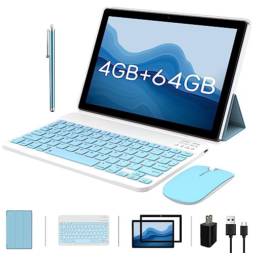 2 in 1 Android Tablet with Keyboard - Night Blue