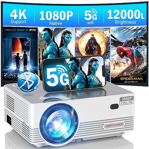 DBPOWER 12000L FHD 1080P Projector with 4K Support