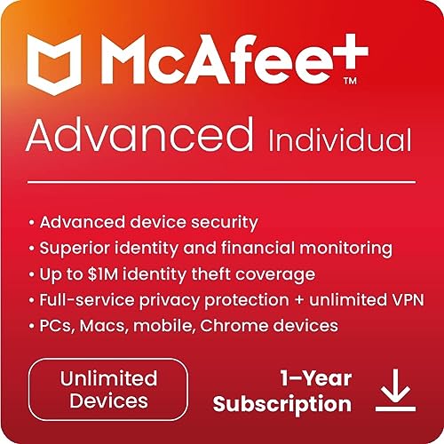 McAfee+ Advanced Individual 2023 | Protect Unlimited Devices