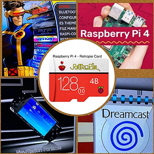 Raspberry Pi 4 RetroPie SD Card 128GB