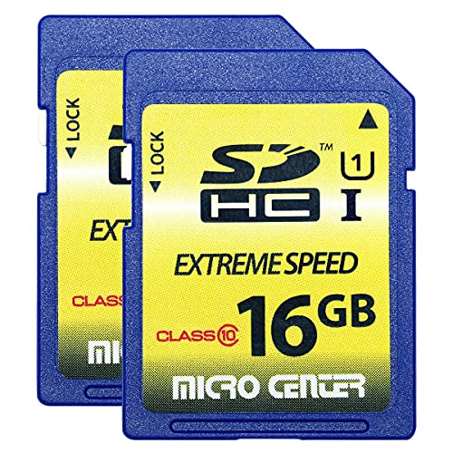 16GB SDHC Flash Memory Card by Micro Center (2 Pack)