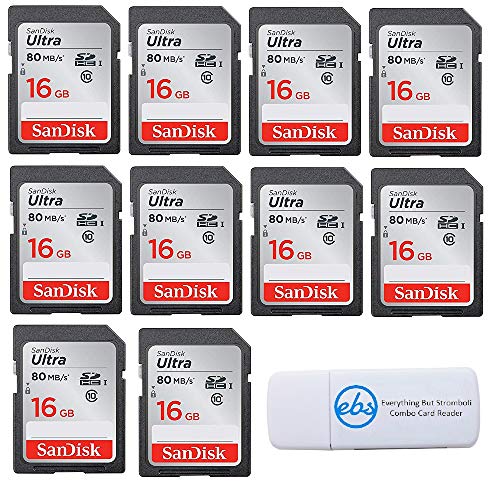 SanDisk Ultra 16GB SDHC Memory Card Bundle